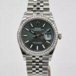 Rolex  Datejust 36mm 126284 Green Dial Jubilee Bracelet - Image 4