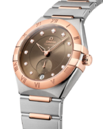 Omega Constellation 34mm Brown Dial with Diamonds Stainless Steel Sedna™ 18k Rose Gold Bracelet 131.20.34.20.63.001 - Image 2