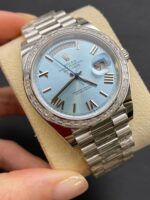 Rolex Day-Date 40mm 228396TBR-0030 Ice Blue Roman Dial - Image 11