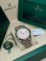 Rolex Datejust 41mm 126301 Sundust Diamond Jubilee Steel and Everose Gold Watch - Image 6