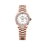 Rolex  Lady-Datejust 28mm 279135RBR White Roman Dial