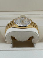 Rolex Day-Date 40mm Silver Roman Dial and Diamond Bezel Yellow Gold President Bracelet 228348RBR-0007 - Image 3