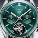 TAG Heuer Carrera Chronograph Tourbillon 42mm Mens Watch Green CBS5011.FC6566 - Image 4