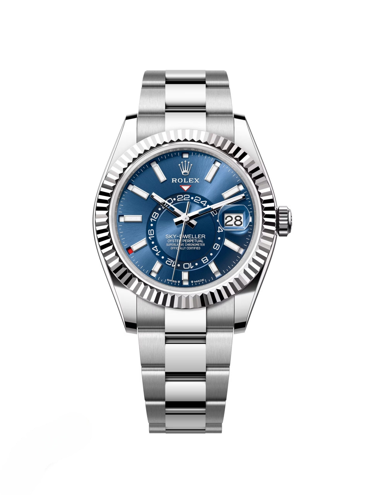 B8305A9A-0E34-2DE4-8FE8-8AFA8404A69D.jpg Rolex Sky-Dweller 42mm 336934-0005 Stainless Steel Blue Dial Jubilee - Image 1