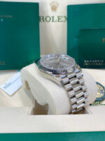 Rolex  Day-Date President 40mm White Gold Grey Rhodium Index Dial - 228239 - Image 5