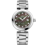Omega De Ville Ladymatic 34mm Black Dial with Diamonds Stainless Steel Bracelet 425.35.34.20.57.004