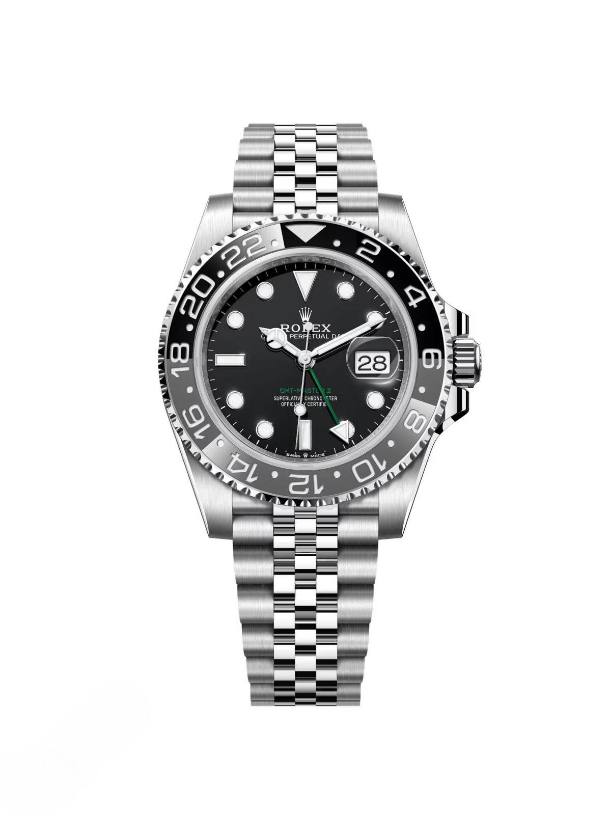B8BBAD6E-E186-4FBA-7A77-4A668F6C7232.jpg Rolex GMT-Master II 40mm 126710GRNR-0003 Black Dial Jubilee Watch - Image 1