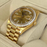 Rolex Day-Date 40mm Champagne Diamond Dial and Bezel Yellow Gold President Bracelet 228348RBR-0002 - Image 3
