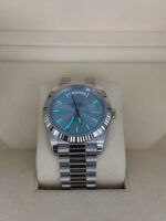 Rolex  Day-Date President 40mm Platinum Ice Blue Index Dial - 228236 - Image 6