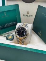 Rolex  Datejust 41mm 126333 Black Diamond Jubilee Steel and Yellow Gold Men’s Watch - Image 5