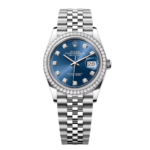 Rolex  Datejust 36mm 126284 Bright Blue Dial Jubilee Bracelet