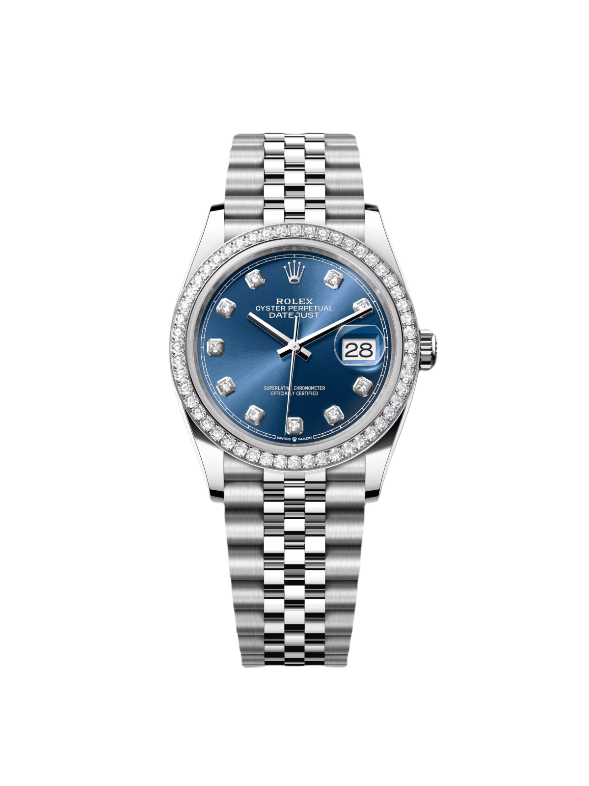 BA62DFED-7F2A-7B37-5BB7-0975151DE97B.png Rolex Datejust 36mm 126284 Bright Blue Dial Jubilee Bracelet - Image 1