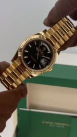 Rolex Day-Date President 40mm Yellow Gold Black Index Dial - 228238 - Image 8