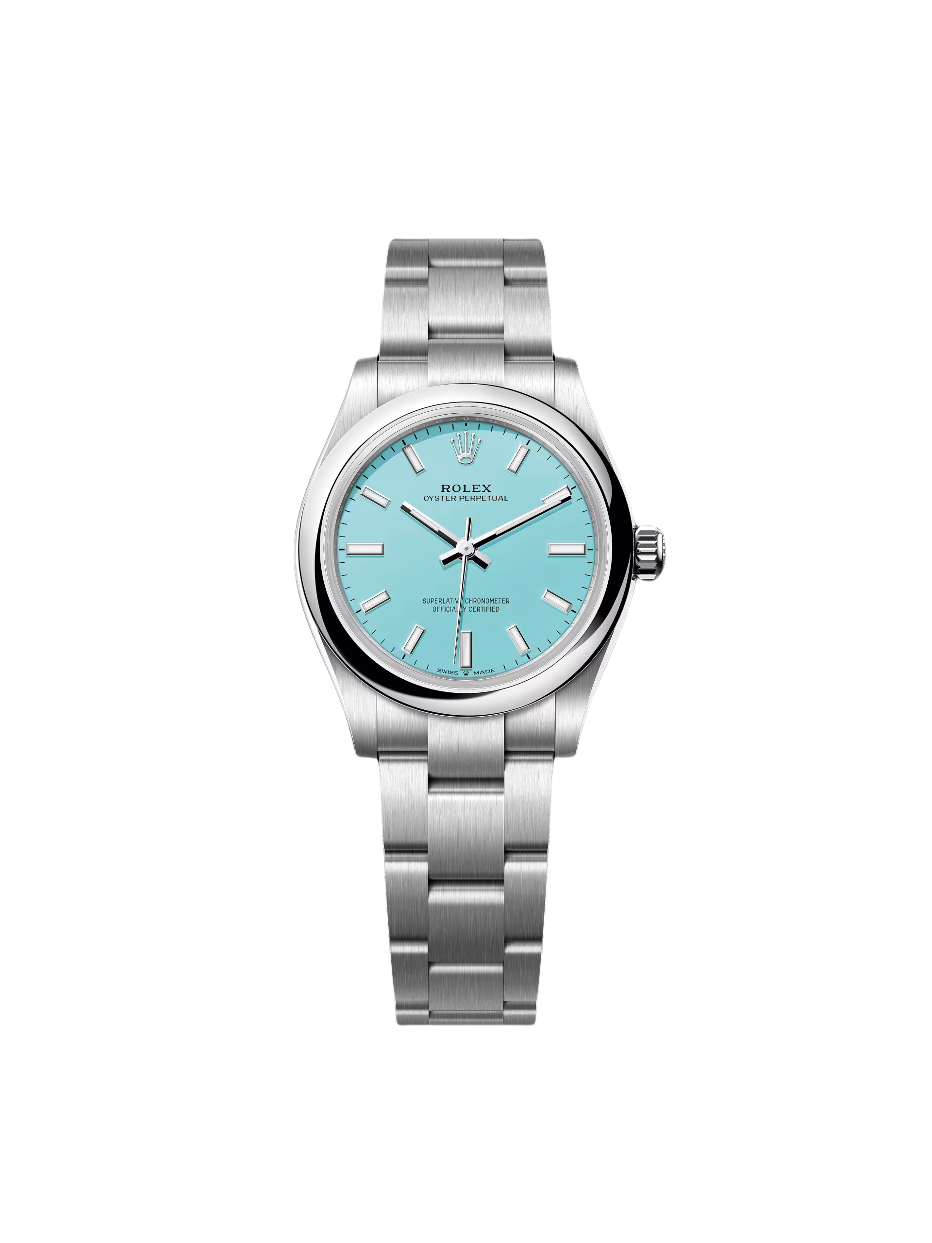 BAD2D993-AE0E-518F-C3D4-5B03D07AB6B5.png Rolex Oyster Perpetual 31mm 277200-0007 Turquoise Dial Oyster Bracelet Watch - Image 1