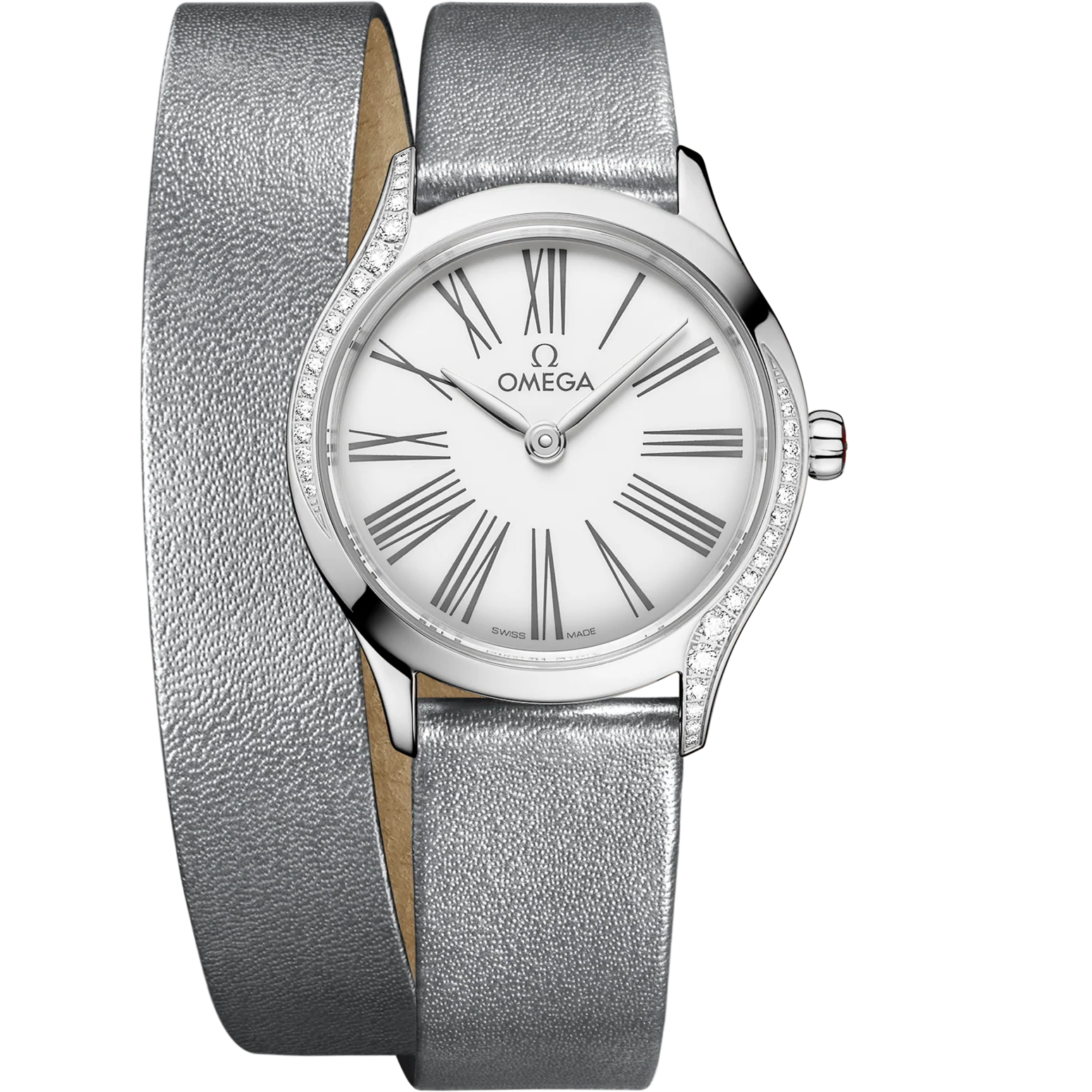 BAE8C443-5F3C-4634-DB92-405FB179C3E4.png Omega De Ville Mini Trésor 26mm White Dial with Diamonds Stainless Steel Strap 428.17.26.60.04.006 - Image 1
