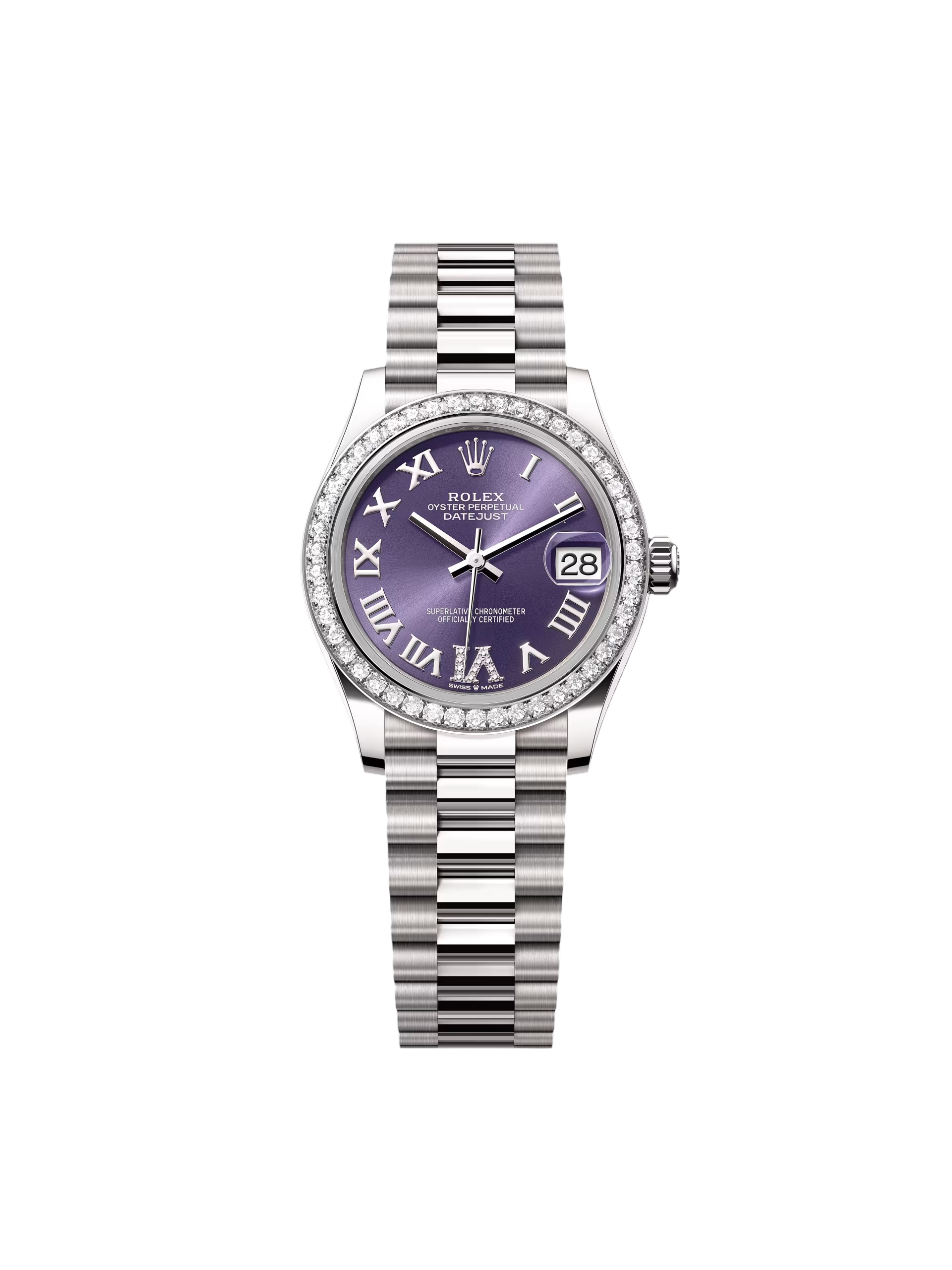 BB878CF2-20B9-5CD0-F728-B6AB4530641B.png Rolex Datejust m278289RBR-0019 Aubergine Dial White Gold President Watch - Image 1