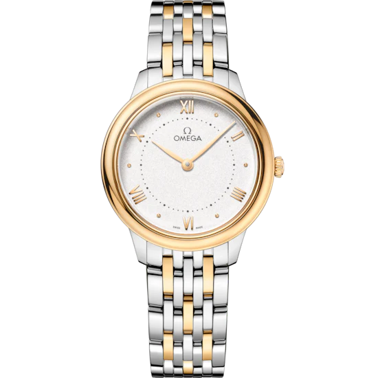 BBC98F76-66A8-C616-0BD6-67780373BE2A.png Omega De Ville Prestige 30 mm Silver Dial Stainless Steel and 18k Yellow Gold Bracelet 434.20.30.60.02.002 - Image 1