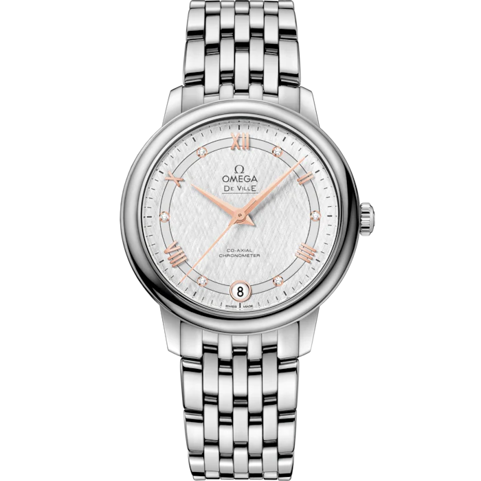 BC352CB3-C3FD-40B3-B819-B5D6597AC98A.png Omega De Ville Prestige 32.7 mm Silver Dial Stainless Steel Bracelet 424.10.33.20.52.001 - Image 1