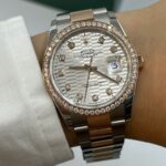Rolex  Datejust 36mm 126281 Silver Palm Index Dial Jubilee Bracelet - Image 11