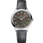 Omega De Ville Prestige 34 mm Grey Dial with Diamonds Stainless Steel Strap 434.13.34.20.57.001