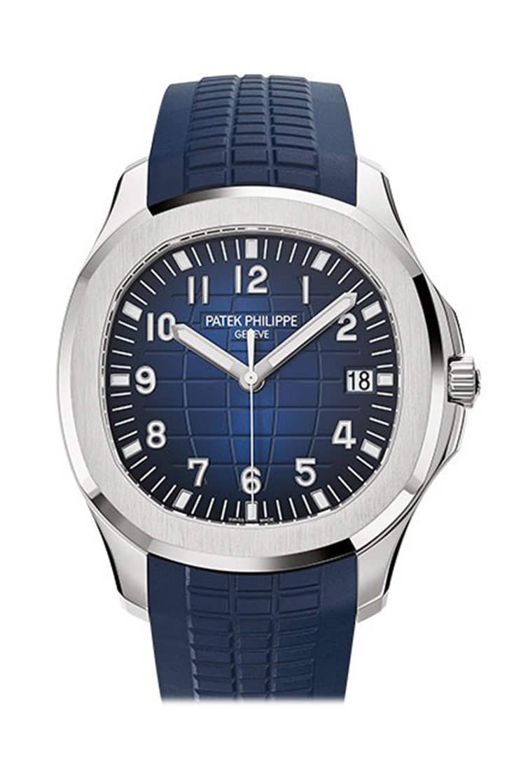 BD912087-DC38-40B3-79ED-74765D061EEF.jpg Patek Philippe Aquanaut Blue Dial 18K White Gold Men's Watch 5168G-001 - Image 1