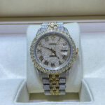 Diamond Rolex 36mm yellow two-tone dial, set with 29 carats of VS1 natural diamonds - Image 8
