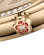 Omega De Ville Mini Trésor 26mm Yellow Dial with Diamonds Moonshine™ 18k Rose Gold Bracelet 428.55.26.60.99.001 - Image 5