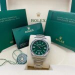 Rolex Oyster Perpetual 41mm 124300-0005 Green Index Dial & Smooth Bezel Oyster Bracelet Men’s Watch - Image 8