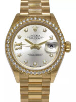 Rolex Lady-Datejust 28mm 279138RBR Silver Dial President Bracelet Watch - Image 9