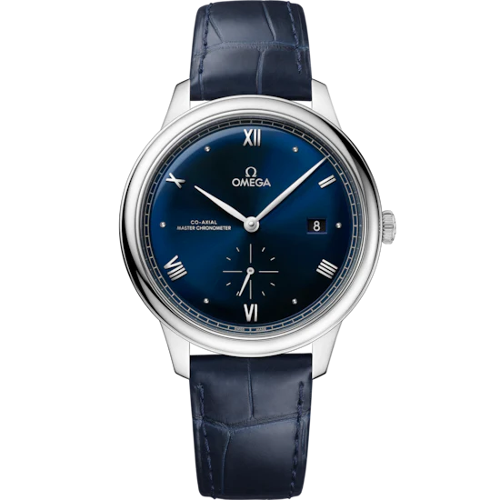 BEB791C3-3BB3-6993-ECF0-49F3CF3C6293.png Omega De Ville Prestige 41 mm Blue Dial Stainless Steel Strap 434.13.41.20.03.001 - Image 1