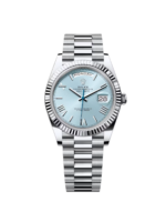 Rolex  Day-Date President 40mm Platinum Ice Blue Roman Dial - 228236