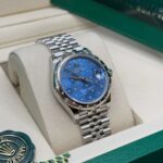 Rolex Datejust m278344-0037/0038 Blue Floral Motif Dial 31mm Oyster - Image 4