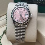 Rolex Datejust m278344-0033/0034 Pink Dial 31mm Domed Diamond Oyster Watch - Image 17