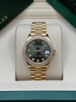 Rolex Datejust m278288RBR-0007 Olive Green 31mm Dial President Bracelet Watch - Image 2