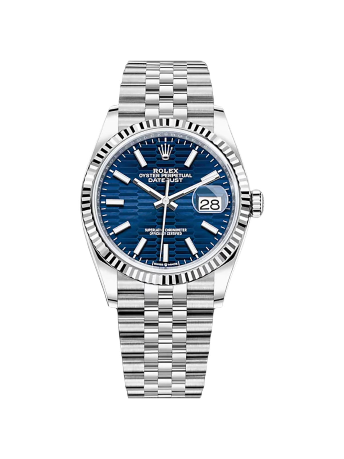 BFF511DC-B791-9F6C-FB10-94C7F82871D3.png Rolex Datejust 36mm 126234 Blue Fluted Motif Dial Jubilee Bracelet - Image 1