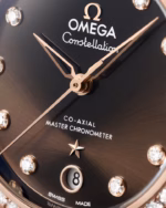 Omega Constellation 36mm Brown Dial with Diamonds Stainless Steel and Sedna™ 18k Rose Gold Strap 131.28.36.20.63.001 - Image 5
