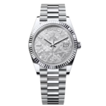 Rolex  Day-Date President 40mm Platinum Meteorite Diamond Baguette Dial - 228236