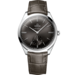 Omega De Ville Trésor 40mm Grey Dial Stainless Steel Leather Strap 435.13.40.21.06.001