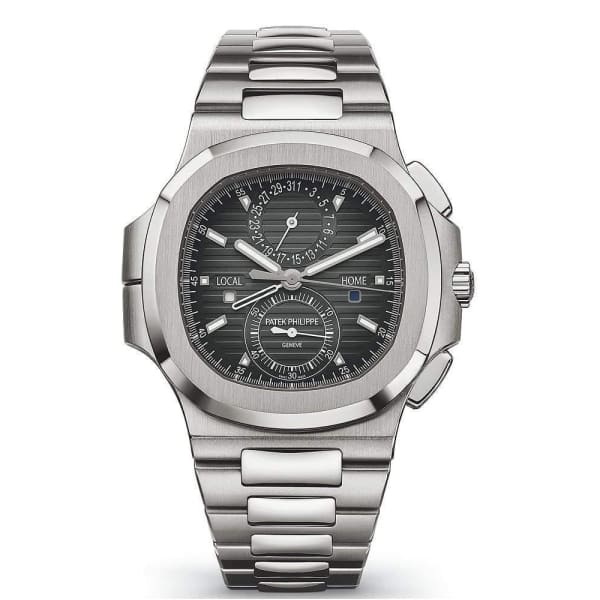 C132CE65-576C-63E4-8546-1CA752094A8E.jpg Patek Philippe Nautilus Travel Time Chronograph Stainless Steel Automatic Men's Watch 5990-1A-001 - Image 1