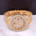Rolex Day Date 40mm 18k Yellow Gold Iced Out 25ct Genuine Diamonds 228238 - Image 9