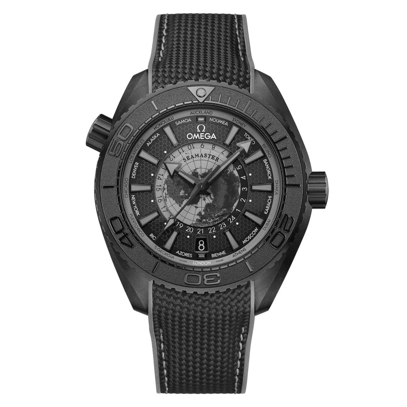 C18799F8-2D31-73ED-4146-BF4337B1C1EB.jpg Omega Seamaster Planet Ocean 600M Worldtimer Automatic 45.5mm 215.92.46.22.01.007 - Image 1
