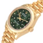 Rolex Datejust m278278-0046 Olive Green Floral Motif 31mm President Bracelet Watch - Image 4
