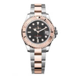 Rolex Yacht-Master 37mm Steel and Everose Gold Watch - Black Dial - Oyster Bracelet 268621