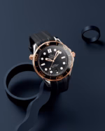 Omega Seamaster Diver 300M 42mm Black Dial Stainless Steel and Sedna™ 18k Rose Gold Strap 210.22.42.20.01.002 - Image 3