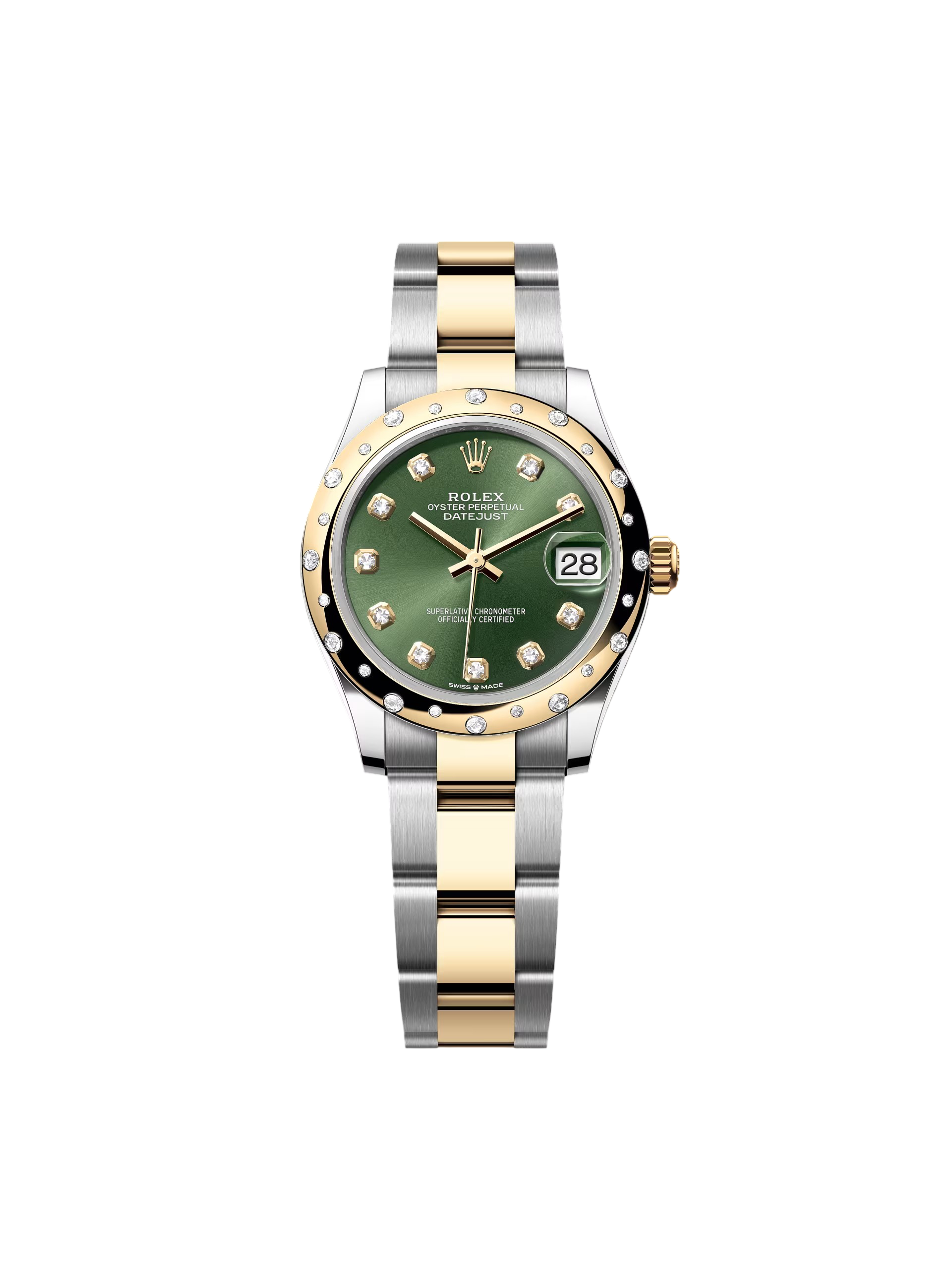 C2401355-0189-39E0-7010-7E6FAF9E4D96.png Rolex Datejust 31mm 278343RBR Olive Green Dial Yellow Rolesor Oyster Watch - Image 1