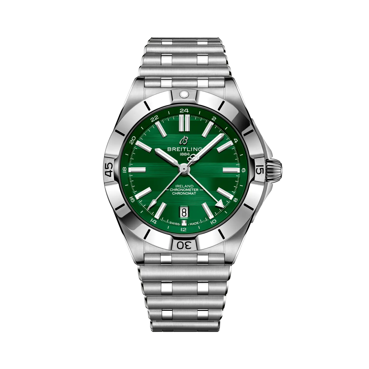 C2D74178-6B25-6F20-C988-FB95E884C961.png Breitling Chronomat Automatic GMT 40 Six Nations Ireland A323987B1L1A1 - Image 1