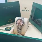 Rolex Datejust m278344-0033/0034 Pink Dial 31mm Domed Diamond Oyster Watch - Image 13