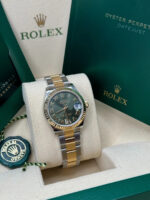 Rolex Datejust m278273-0015/0016 31mm Olive Green Dial Stainless Steel and Yellow Gold Oyster Watch - Image 4