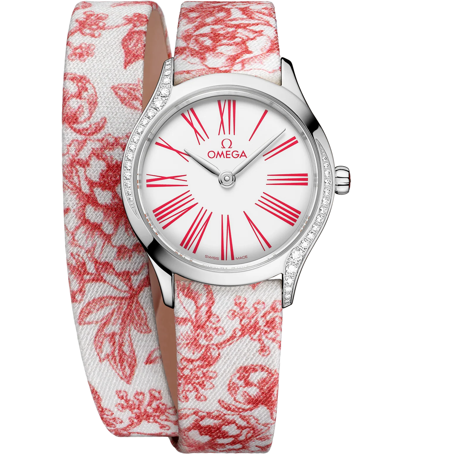 C4594AFB-77D2-9241-5307-D2A4AA3075BE.png Omega De Ville Mini Trésor 26mm White Dial with Diamonds Stainless Steel Strap 428.17.26.60.04.003 - Image 1