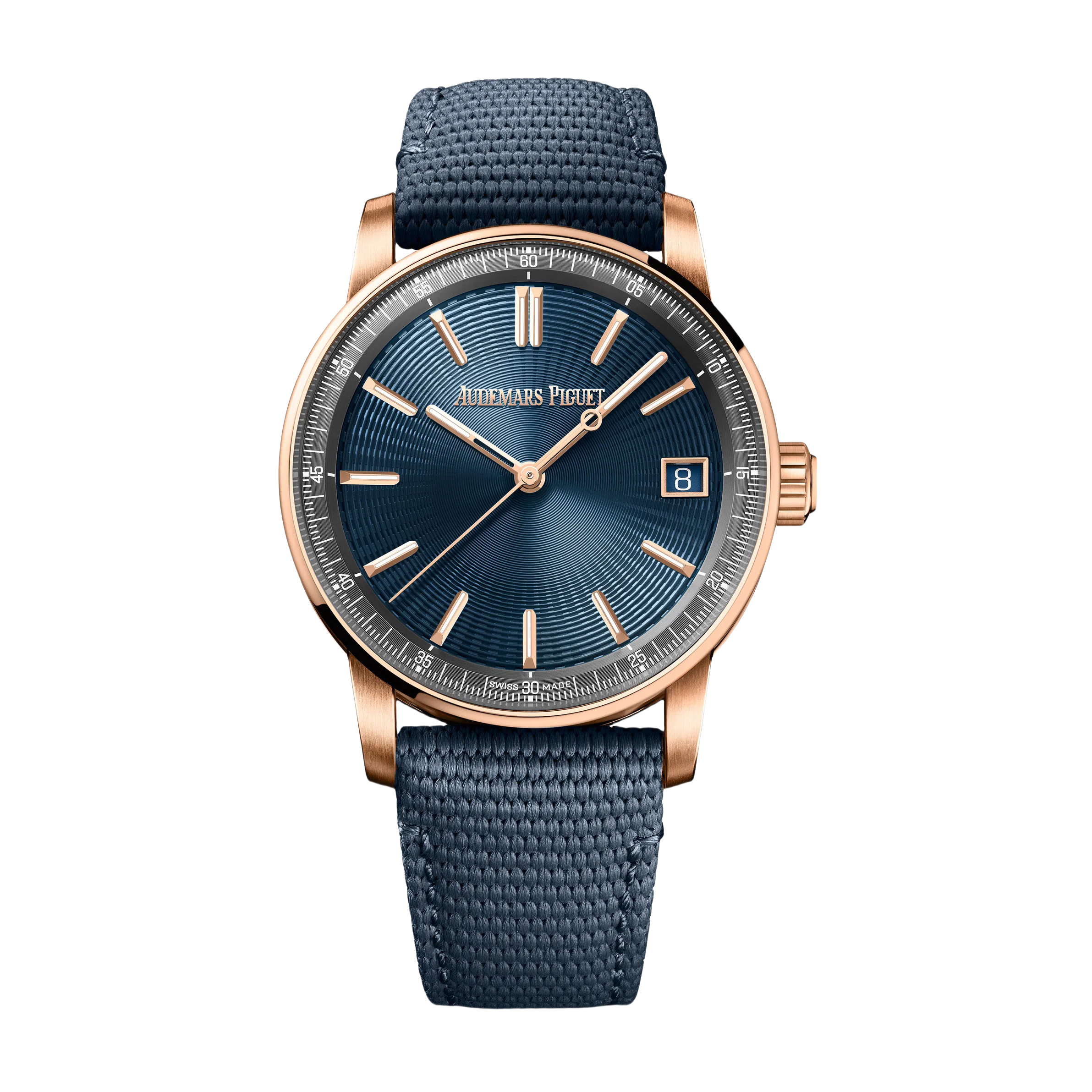 C48AF045-EEA2-3F4C-4FFB-99984BD00230.png Audemars Piguet Code 11.59 Selfwinding 41mm Pink Rose Gold Blue Dial | 15210OR.OO.A348KB.01 - Image 1